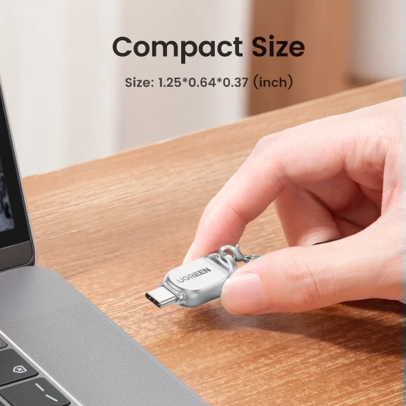เครื่องอ่านการ์ด Micro SD เป็น USB-C, USB 3.0 OTG