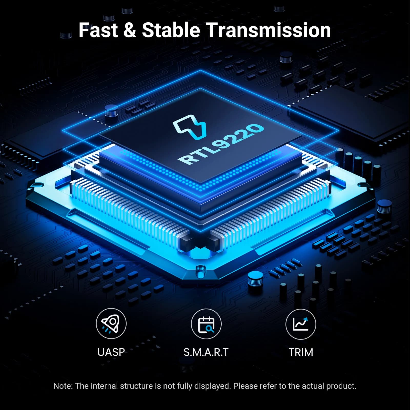 เคส SSD M.2 NVMe/SATA, USB-C 20Gbps