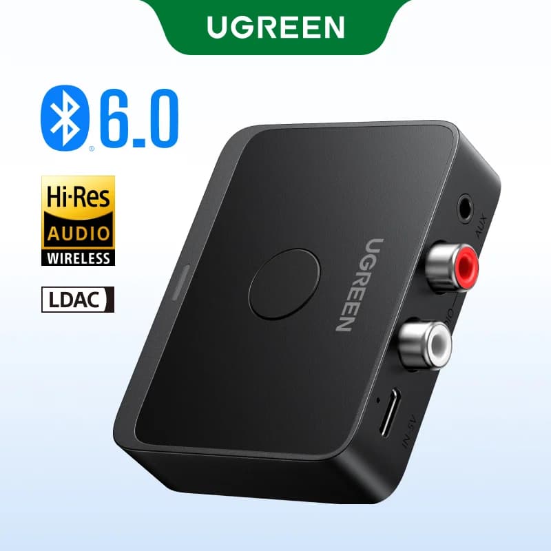 ตัวรับสัญญาณเสียง Bluetooth 6.0, พอร์ต 3.5mm และ RCA