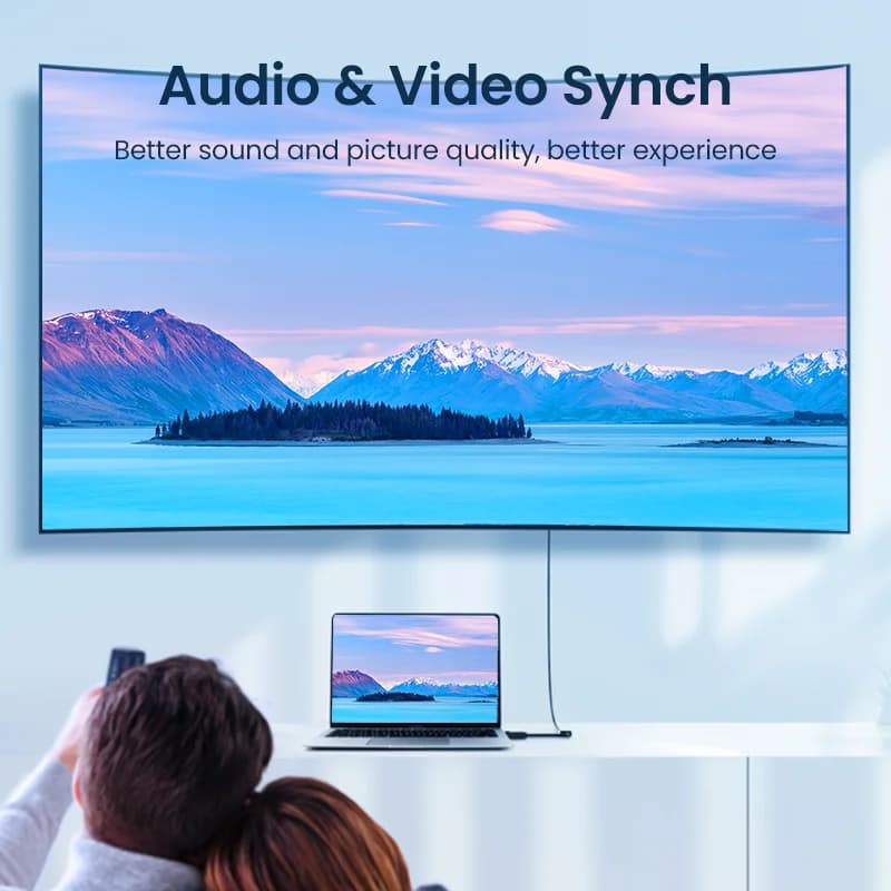 อะแดปเตอร์แปลง DisplayPort เป็น HDMI ความละเอียด 4K