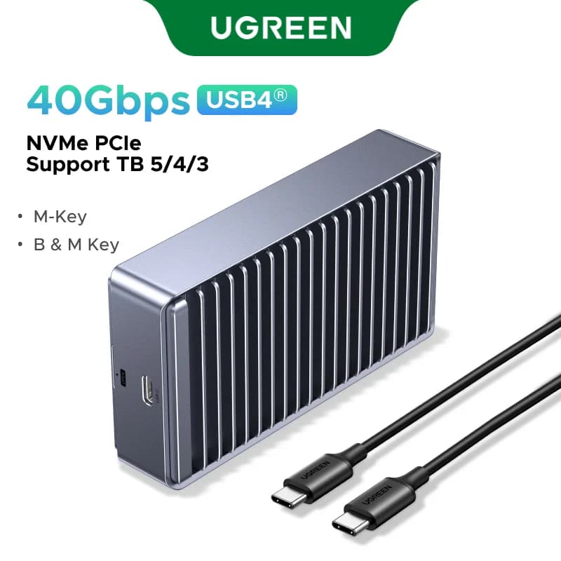 กล่อง SSD Enclosure USB4 M.2 NVMe, 40Gbps, Thunderbolt