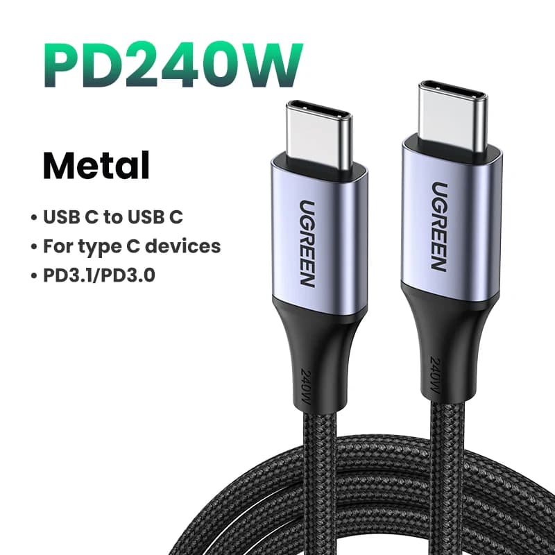สาย USB-C to USB-C, 100W PD, 5A