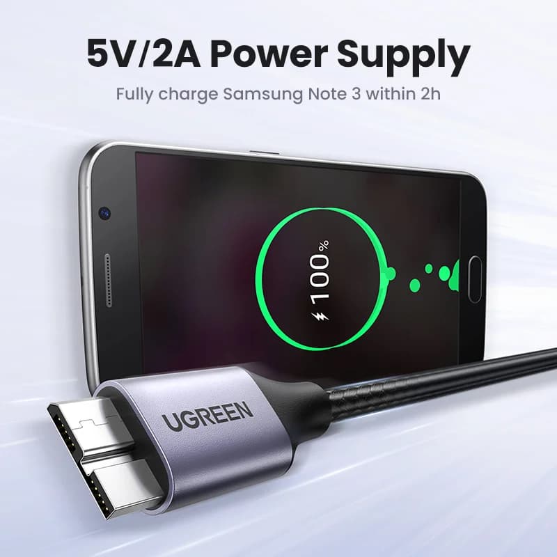 สายชาร์จและถ่ายข้อมูล USB 3.0 Micro-B แบบเร็ว