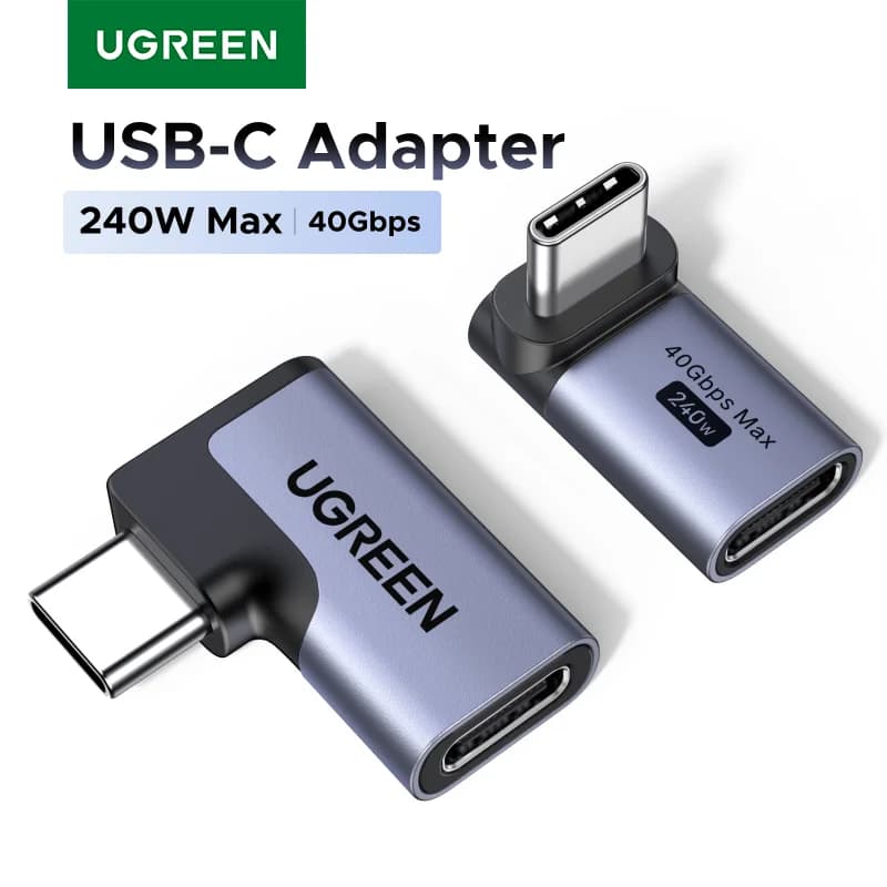 ตัวแปลง USB-C to USB-C มุมฉาก แบบ 2 ชิ้น