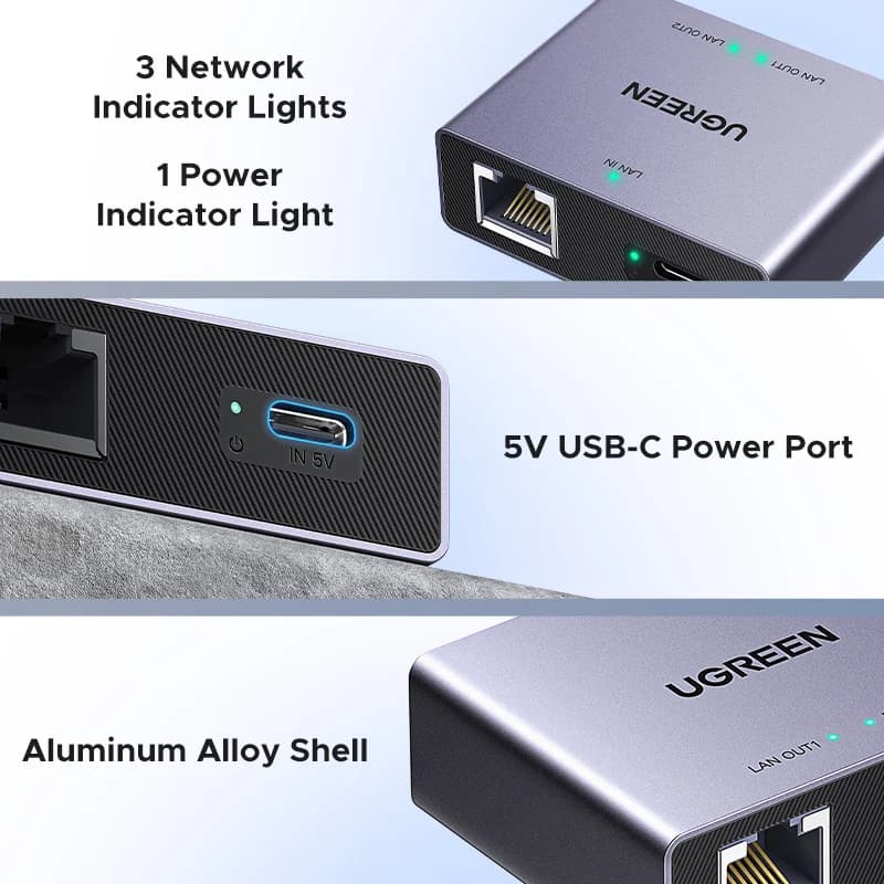ตัวแบ่งสัญญาณ RJ45 Ethernet, อะแดปเตอร์ LAN 1 ต่อ 2
