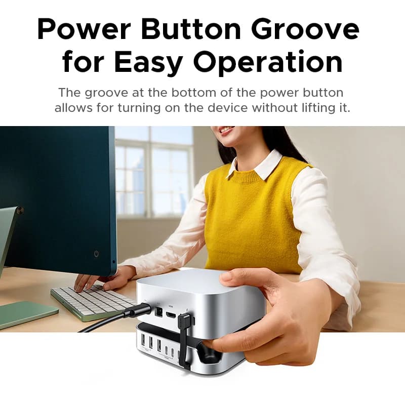Docking Station USB-C พร้อมช่องใส่ SSD M.2 NVMe