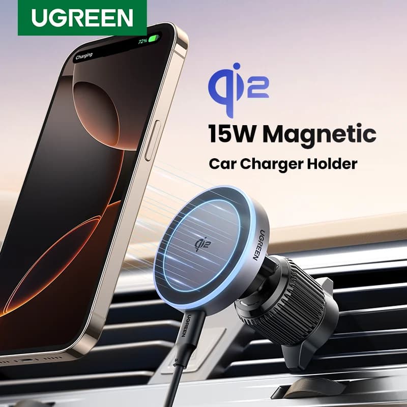ที่ชาร์จไร้สายแม่เหล็กในรถยนต์ Qi2 15W สำหรับ iPhone