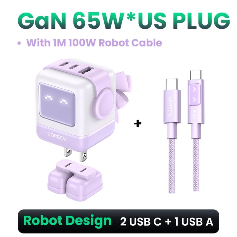 แท่นชาร์จ GaN USB-C กำลังสูง 30W/65W รองรับ PPS