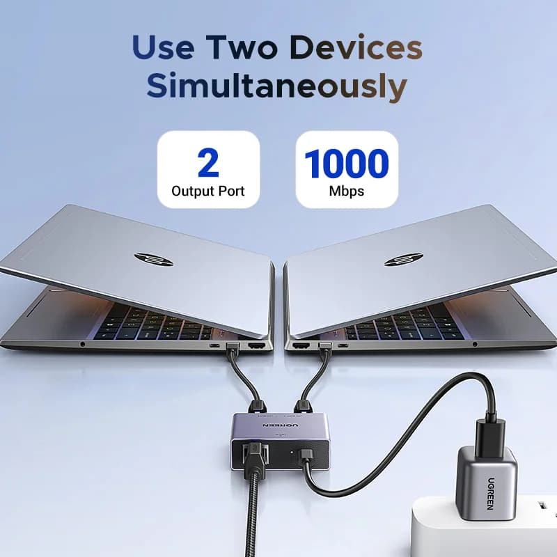 ตัวแบ่งสัญญาณ RJ45 Ethernet, อะแดปเตอร์ LAN 1 ต่อ 2