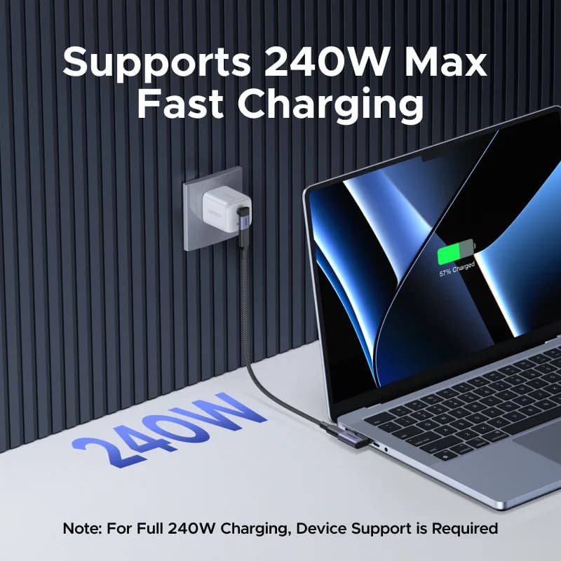 ตัวแปลง USB-C to USB-C มุมฉาก แบบ 2 ชิ้น