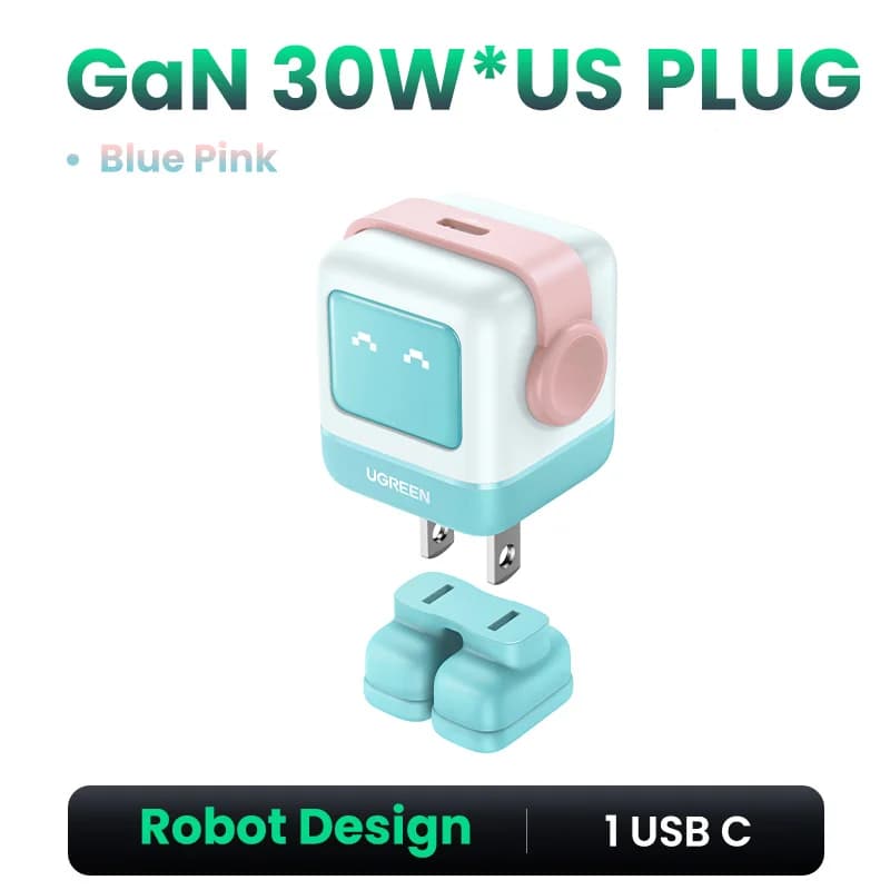 แท่นชาร์จ GaN USB-C กำลังสูง 30W/65W รองรับ PPS