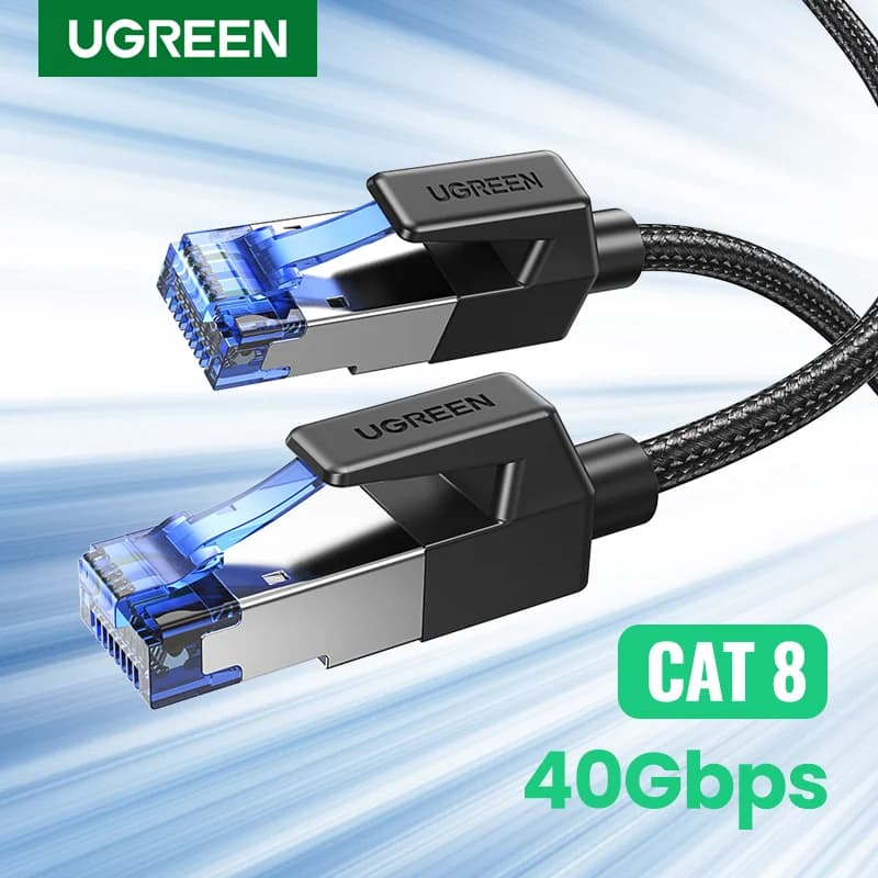 สายแลน Braided Ethernet LAN Cable Cat8 ความเร็ว 40Gbps