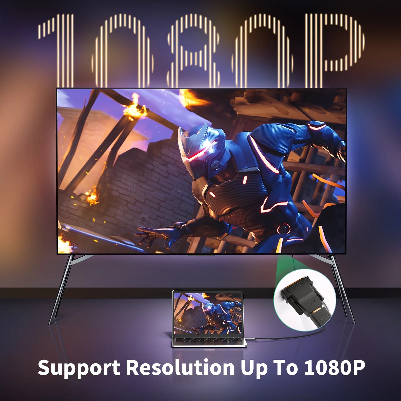 ตัวแปลง DVI-D เป็น HDMI แบบสองทิศทาง