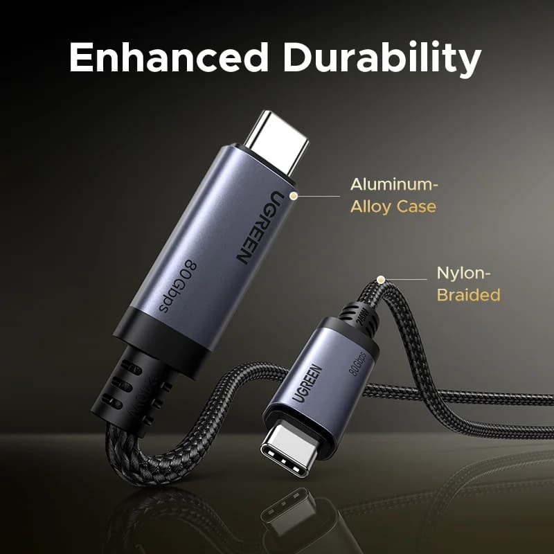 สาย USB4 USB-C, ชาร์จไว 240W PD, ส่งข้อมูล 80Gbps