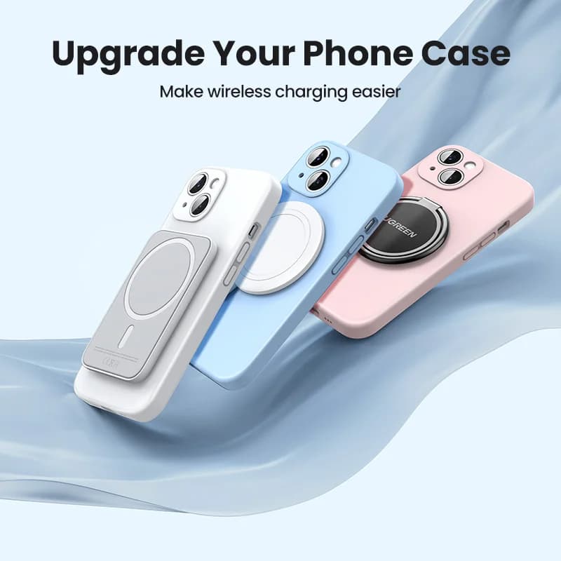 อะแดปเตอร์วงแหวนแม่เหล็กโลหะ สำหรับชาร์จไร้สาย MagSafe