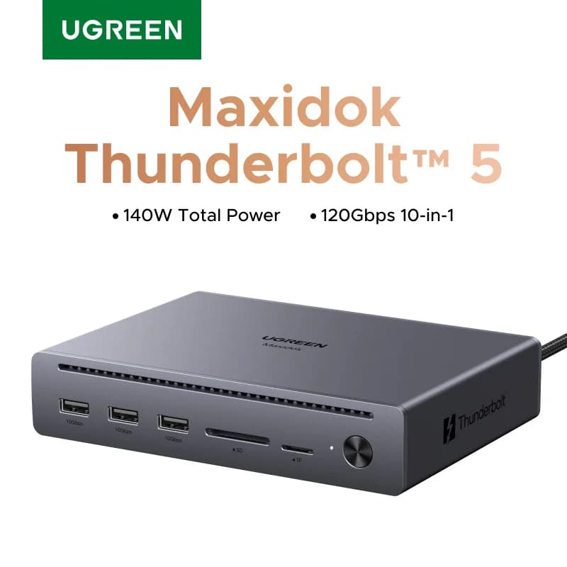 Docking Station Thunderbolt 5 10-in-1 ความเร็ว 120Gbps