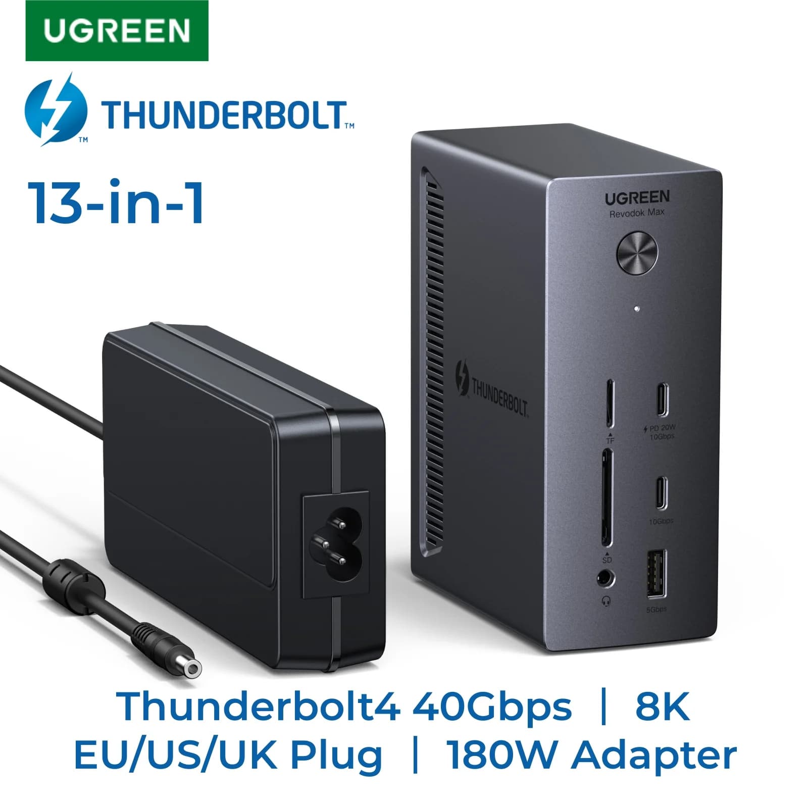 Docking Station Thunderbolt 4 13-in-1 ความเร็ว 40Gbps