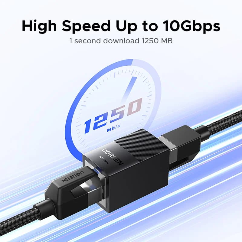 ตัวขยายเครือข่าย Ethernet RJ45, 10Gbps
