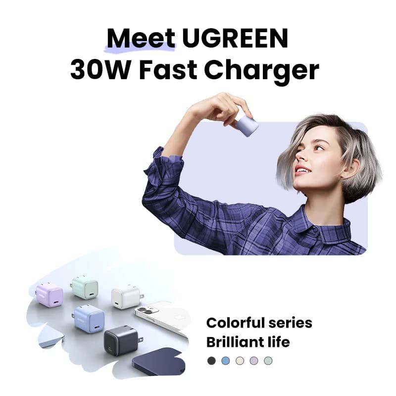 อะแดปเตอร์ชาร์จเร็ว USB-C GaN 30W