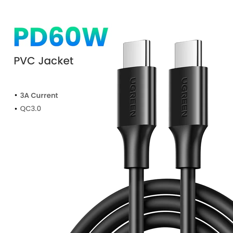 สาย USB-C to USB-C ชาร์จเร็ว PD 60W
