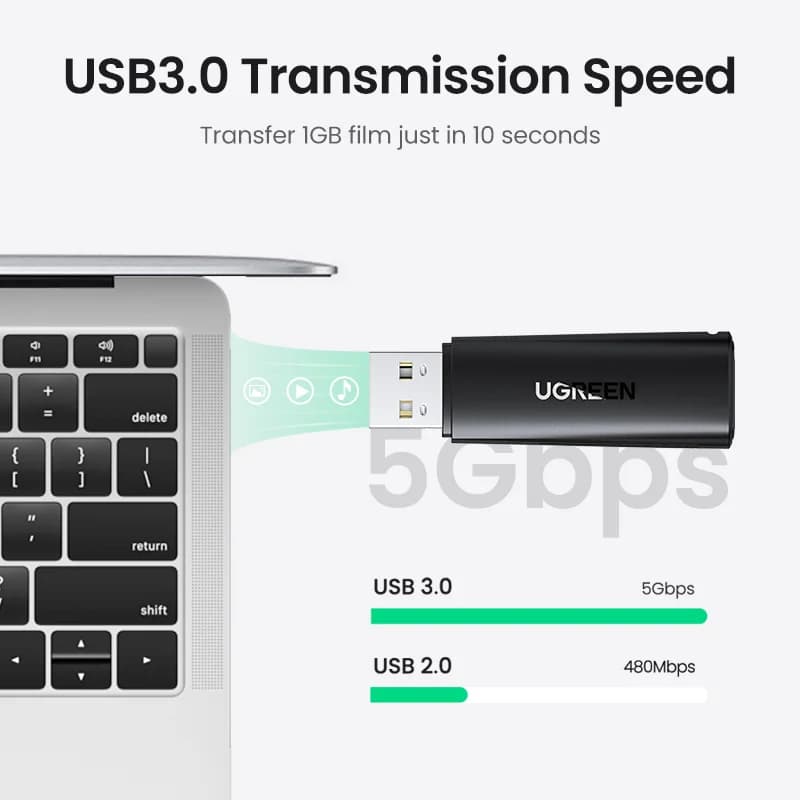 เครื่องอ่านการ์ด USB 3.0 สำหรับ SD และ Micro SD