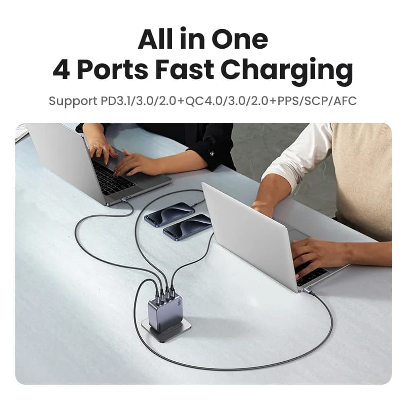 หัวชาร์จ USB-C GaN 160W ปลั๊กเกาหลี