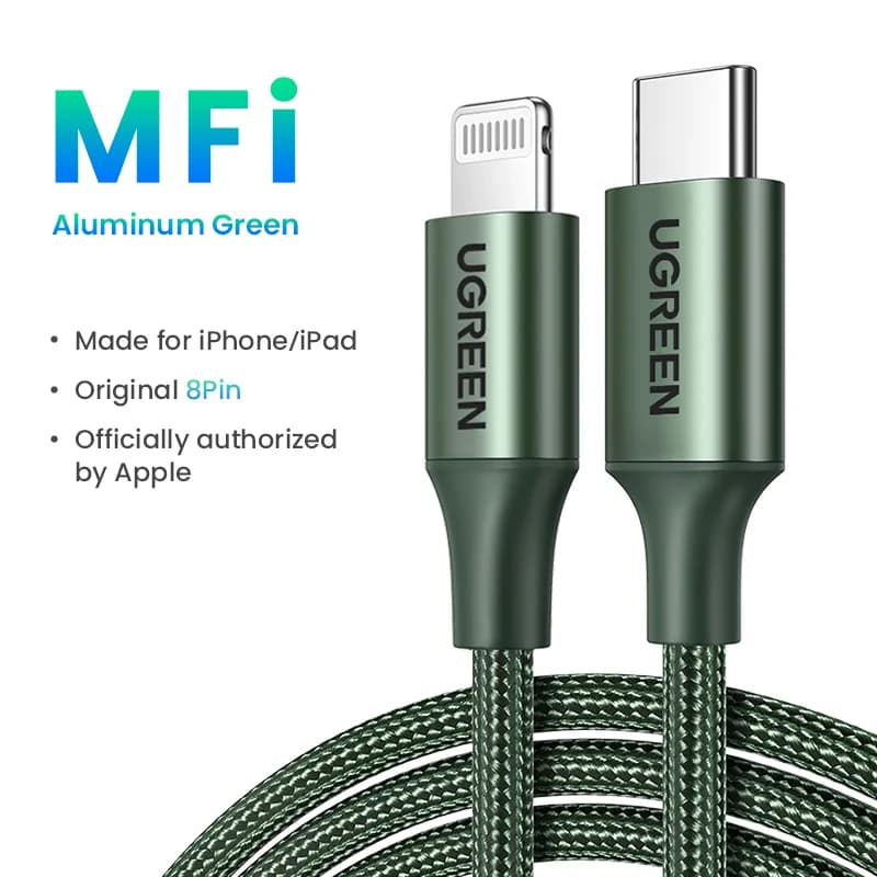 สาย USB-C to Lightning รับรองมาตรฐาน MFi, PD 20W