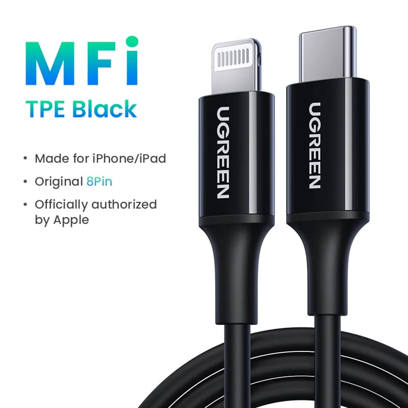 สาย USB-C to Lightning, ชาร์จเร็ว PD 20W, MFi