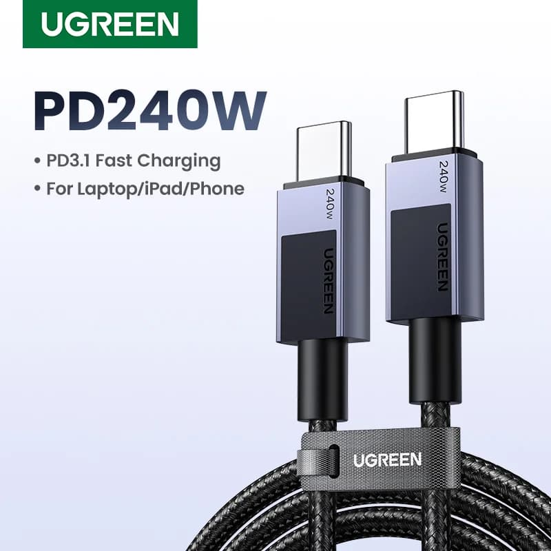 สาย USB-C to USB-C กำลังไฟ 240W รองรับ PD3.1 ชาร์จเร็ว