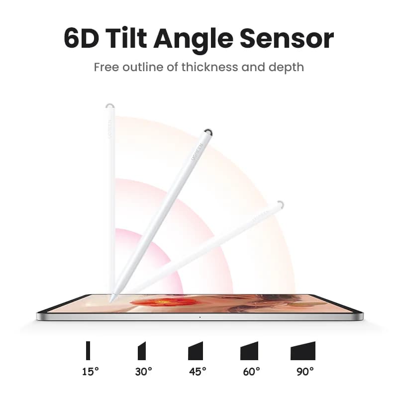 ปากกาสไตลัสไร้สายพร้อมระบบกันสัมผัสฝ่ามือ สำหรับ iPad