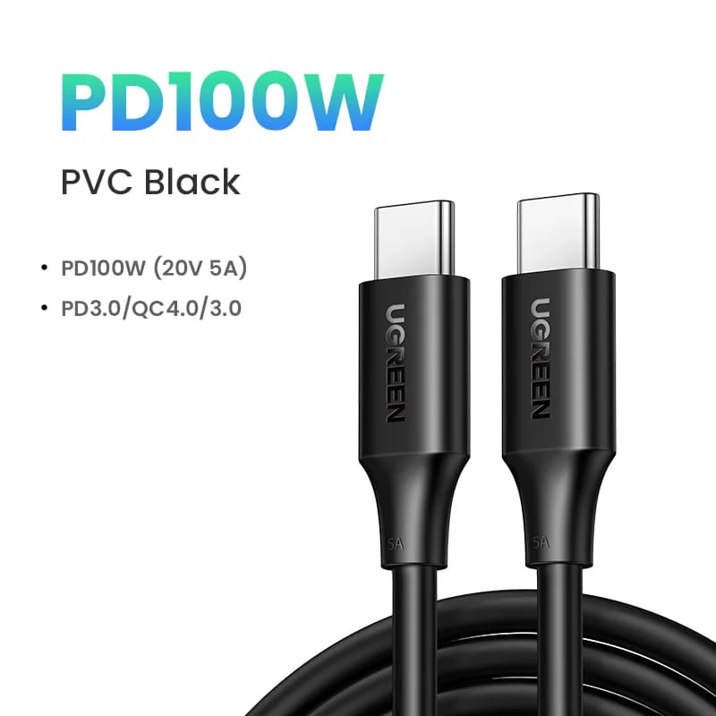 สาย USB-C งอ 90 องศา, PD 100W สำหรับเล่นเกม