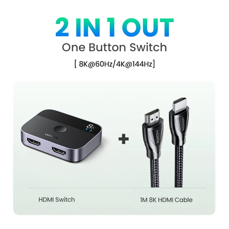 ตัวแยกและสวิตช์ HDMI 2.1 รองรับ 8K 60Hz