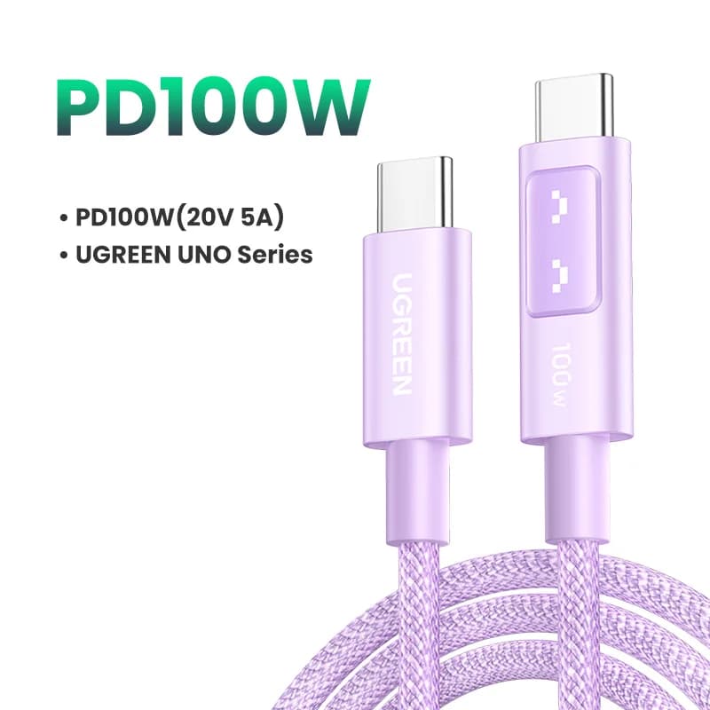 สาย USB-C to USB-C, PD 100W, หลากสี