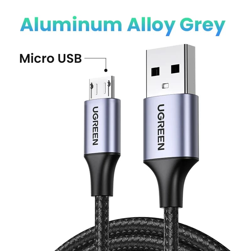 สายชาร์จ Micro USB แบบถักไนลอน ชาร์จเร็ว