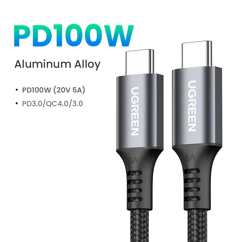 สาย USB-C to USB-C, 100W PD, 5A