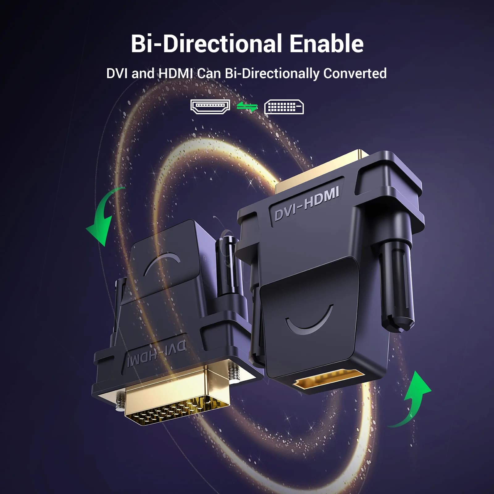 ตัวแปลง DVI-D เป็น HDMI แบบสองทิศทาง