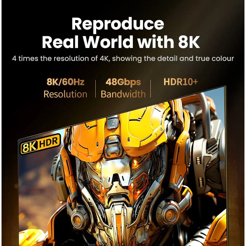 สาย HDMI 8K, 60Hz, 48Gbps