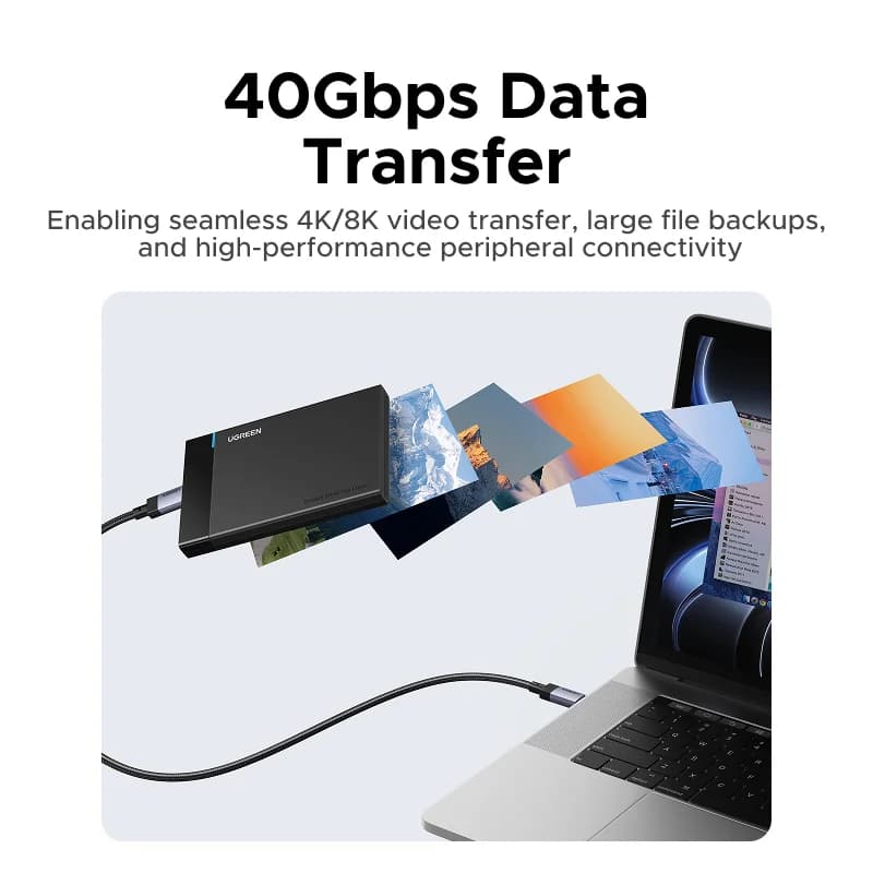 สาย USB4, รองรับ PD 240W และถ่ายโอนข้อมูล 40Gbps