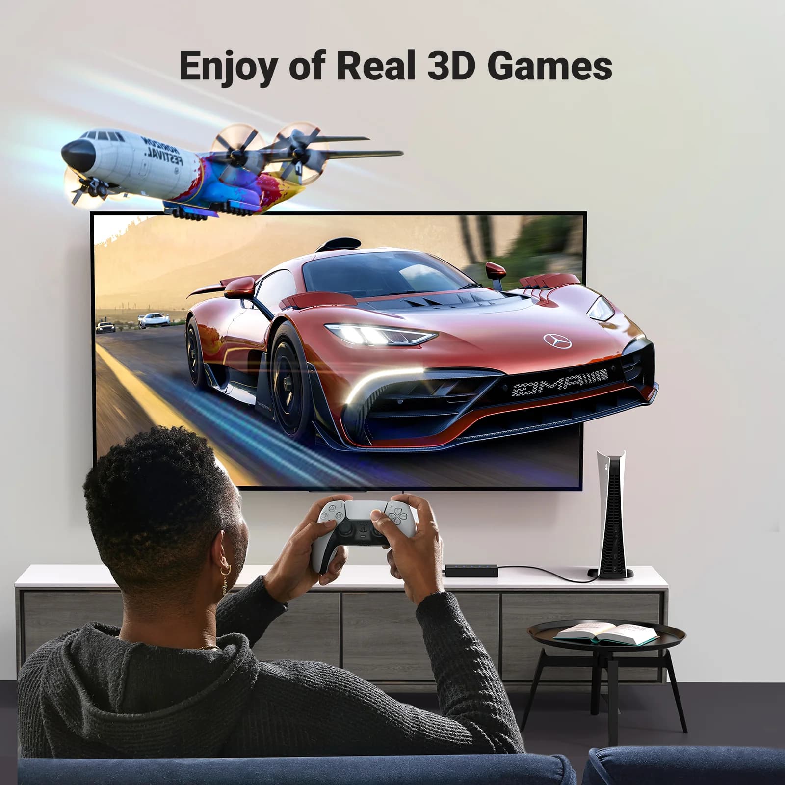 สวิตช์ HDMI 4K 5 พอร์ต พร้อมรีโมทคอนโทรล