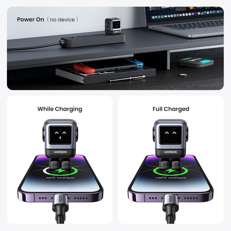 อะแดปเตอร์ชาร์จ GaN USB-C 65W ปลั๊ก US