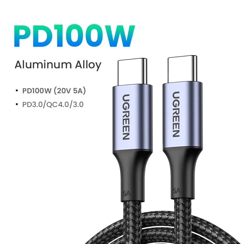 สาย USB-C to USB-C, 100W PD, 5A