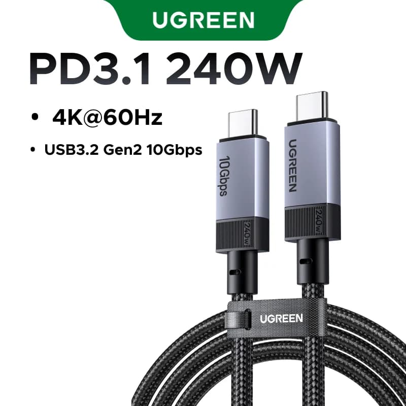 สาย USB4 USB-C, ชาร์จไว 240W PD, ส่งข้อมูล 80Gbps