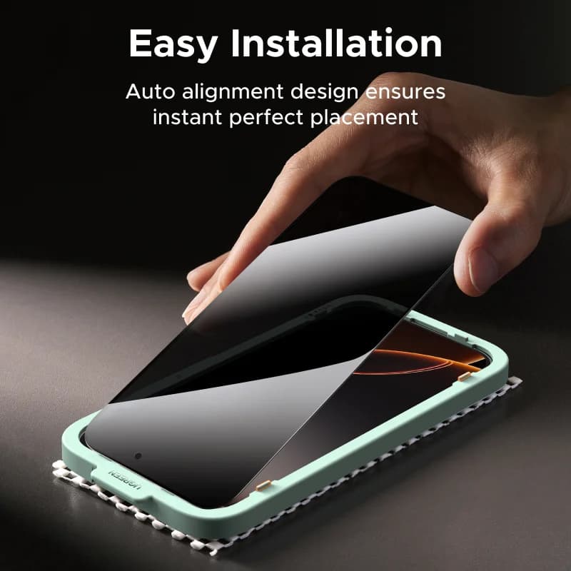 ฟิล์มกระจกนิรภัยกันสอดแนม สำหรับ iPhone (แพ็ค 2 ชิ้น)