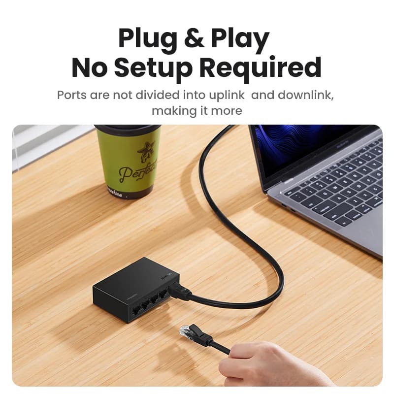 สวิตช์เครือข่าย Gigabit Ethernet 5 พอร์ต