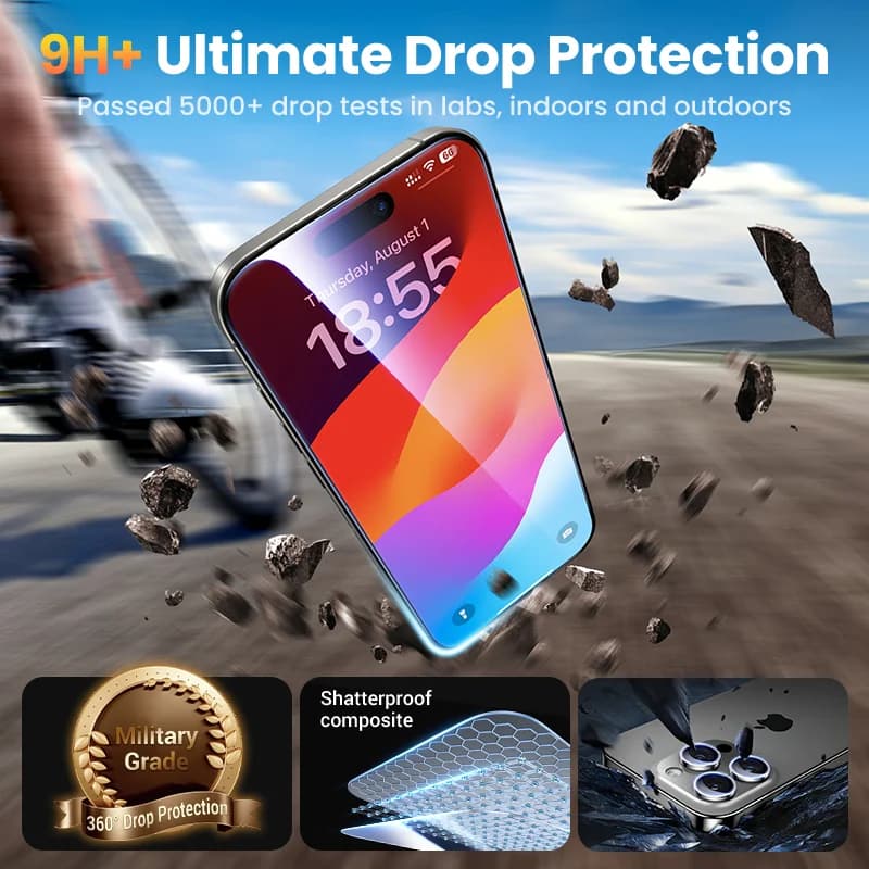 ฟิล์มกระจกกันรอยเต็มจอ Tempered Glass