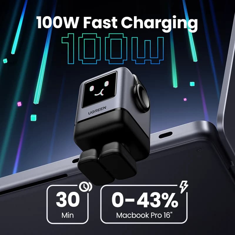 หัวชาร์จเร็ว USB-C GaN 100W รองรับ PPS