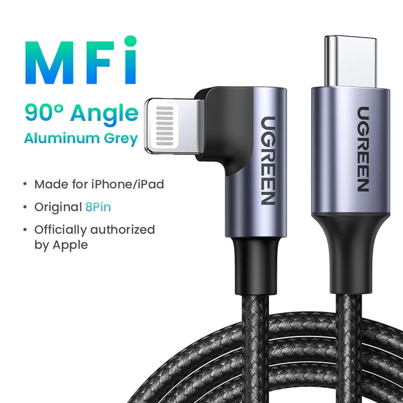 สาย USB-C to Lightning, ชาร์จเร็ว PD 20W, MFi