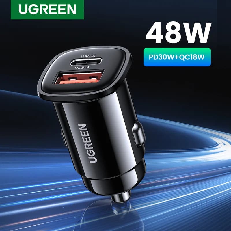 ที่ชาร์จรถยนต์ USB 30W รองรับ Quick Charge 4.0 และ PD