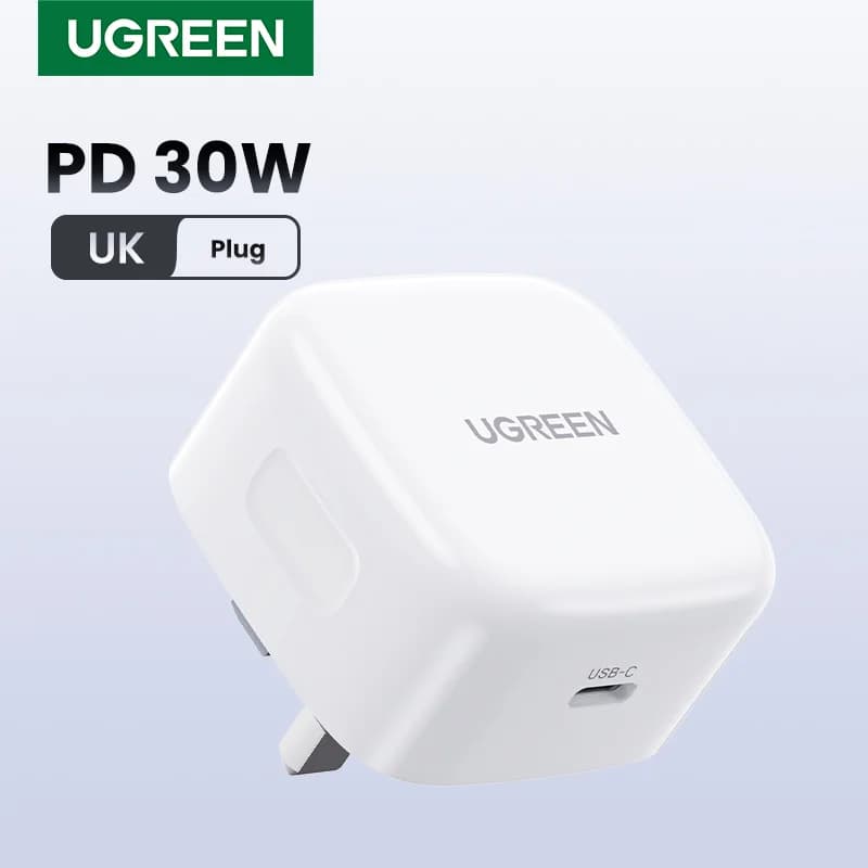 อะแดปเตอร์ชาร์จเร็ว USB-C 30W หัวปลั๊ก UK