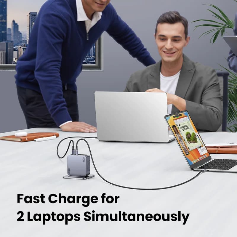 หัวชาร์จ USB-C GaN 160W ปลั๊กเกาหลี
